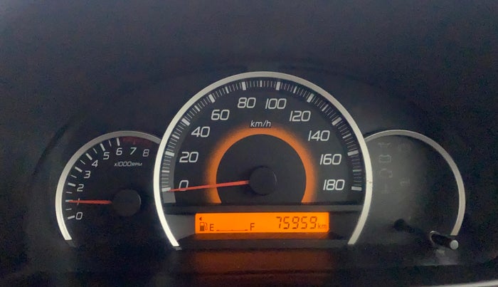 2014 Maruti Wagon R 1.0 VXI, Petrol, Manual, 75,905 km, Odometer Image