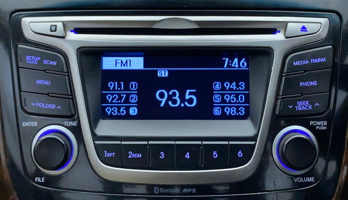2015 Hyundai Verna FLUIDIC 1.6 CRDI SX, Diesel, Manual, 1,00,003 km, Infotainment System