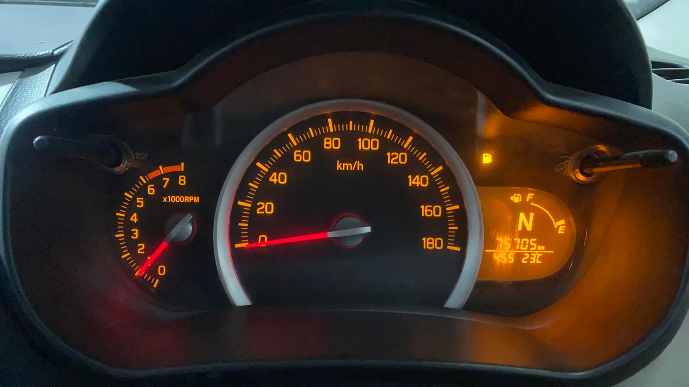 2015 Maruti Celerio VXI AMT, Petrol, Automatic, 75,713 km, Odometer Image