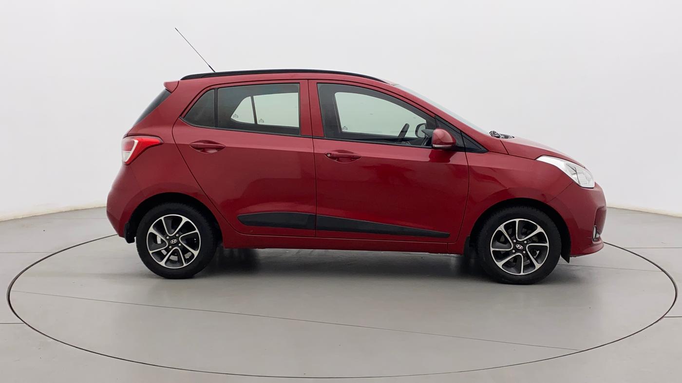 2017 Hyundai Grand i10 SPORTZ (O) AT 1.2 KAPPA VTVT, Petrol, Automatic, 76,899 km, Right Side View