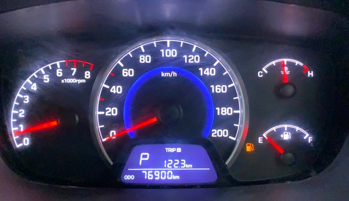 2017 Hyundai Grand i10 SPORTZ (O) AT 1.2 KAPPA VTVT, Petrol, Automatic, 76,899 km, Odometer Image