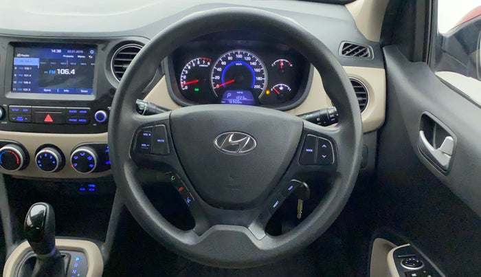 2017 Hyundai Grand i10 SPORTZ (O) AT 1.2 KAPPA VTVT, Petrol, Automatic, 76,899 km, Steering Wheel Close Up