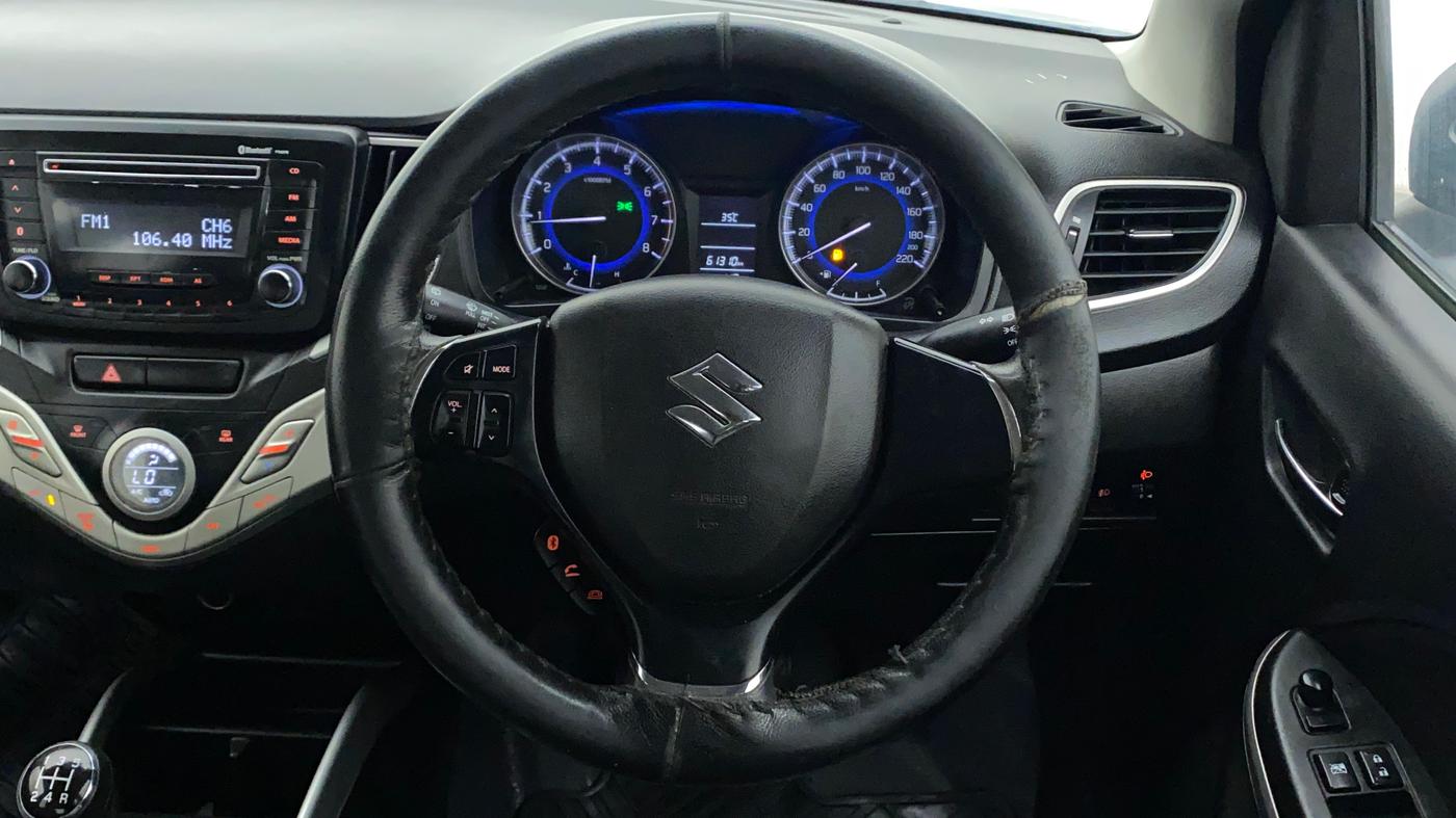 2017 Maruti Baleno DELTA PETROL 1.2, Petrol, Manual, 61,496 km, Steering Wheel Close Up