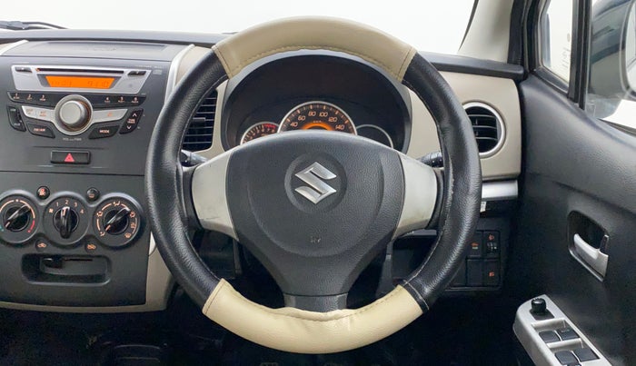 2013 Maruti Wagon R 1.0 VXI, Petrol, Manual, 83,560 km, Steering Wheel Close Up