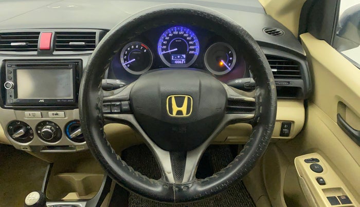 2012 Honda City 1.5L I-VTEC S MT, Petrol, Manual, 1,00,834 km, Steering Wheel Close Up