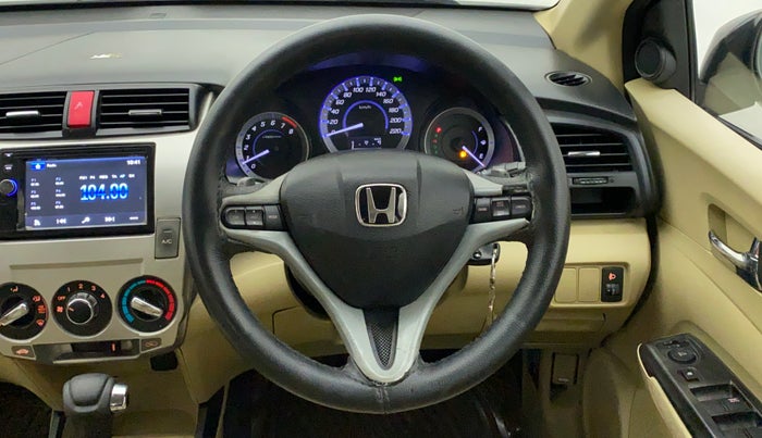 2012 Honda City 1.5L I-VTEC V AT SUNROOF, Petrol, Automatic, 94,387 km, Steering Wheel Close Up