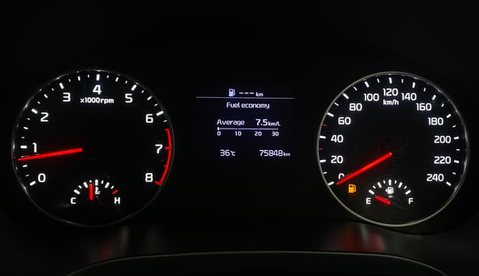 2019 KIA SELTOS HTK 1.5 PETROL, Petrol, Manual, 75,844 km, Odometer Image