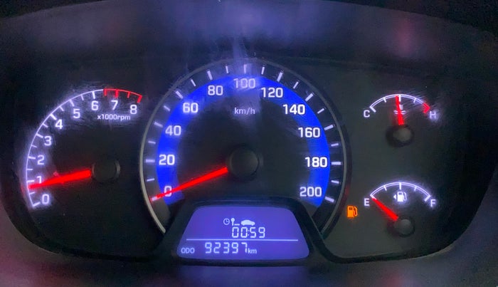 2015 Hyundai Xcent SX 1.2 (O), Petrol, Manual, 92,511 km, Odometer Image
