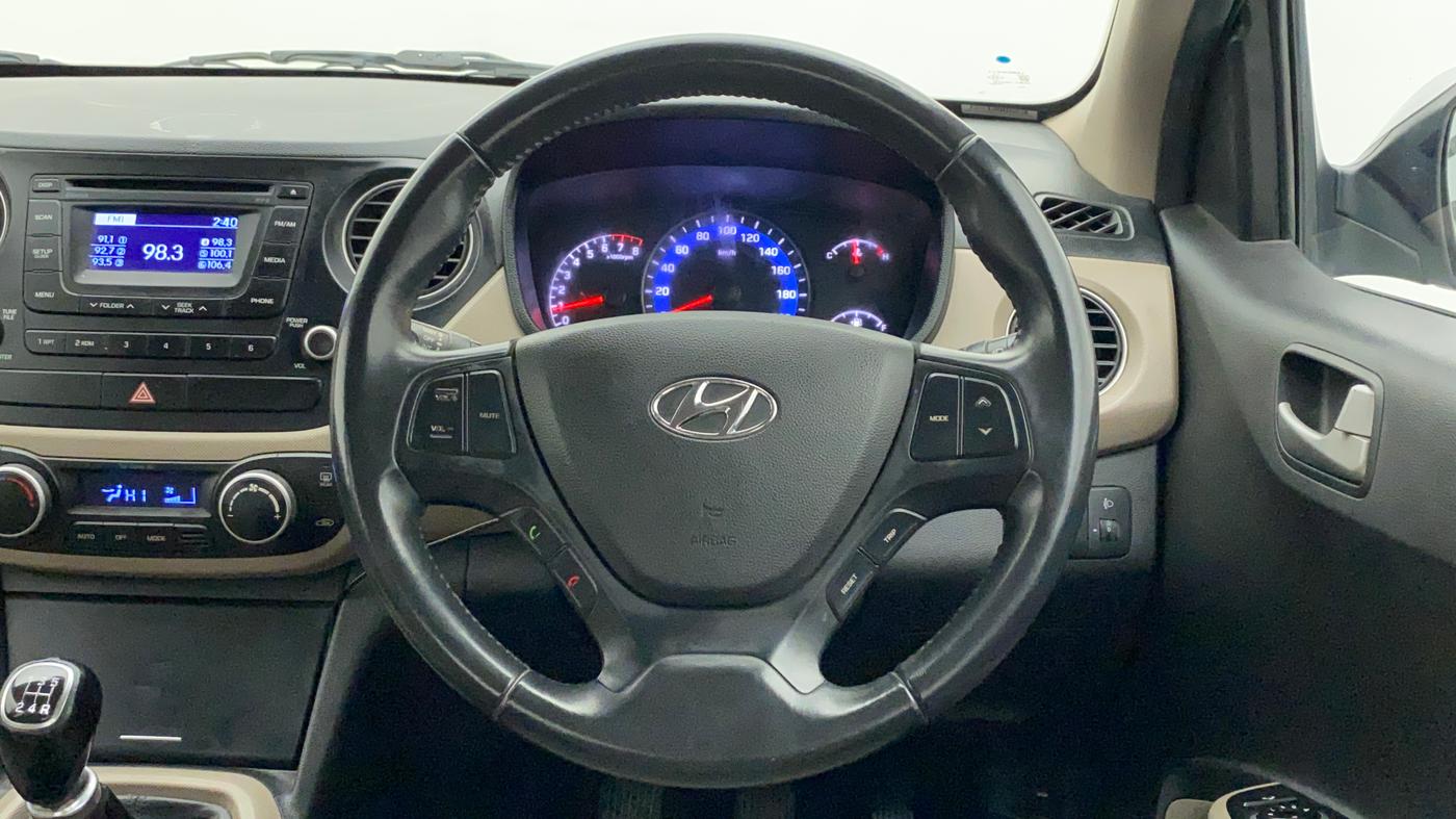 2015 Hyundai Xcent SX 1.2 (O), Petrol, Manual, 92,511 km, Steering Wheel Close Up