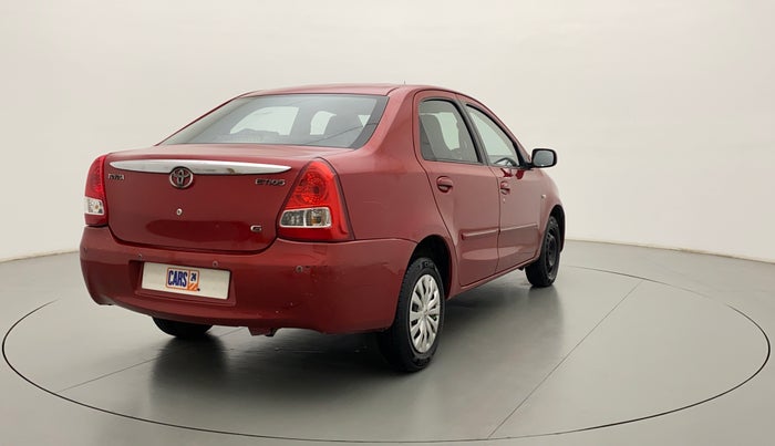 2012 Toyota Etios G, Petrol, Manual, 57,600 km, Right Back Diagonal