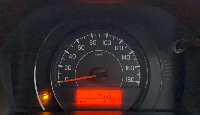 2019 Maruti New Wagon-R VXI 1.2, CNG, Manual, 74,156 km, Odometer Image