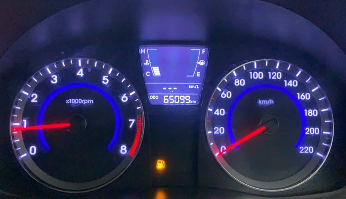 2016 Hyundai Verna FLUIDIC 4S 1.4 VTVT, Petrol, Manual, 65,099 km, Odometer Image