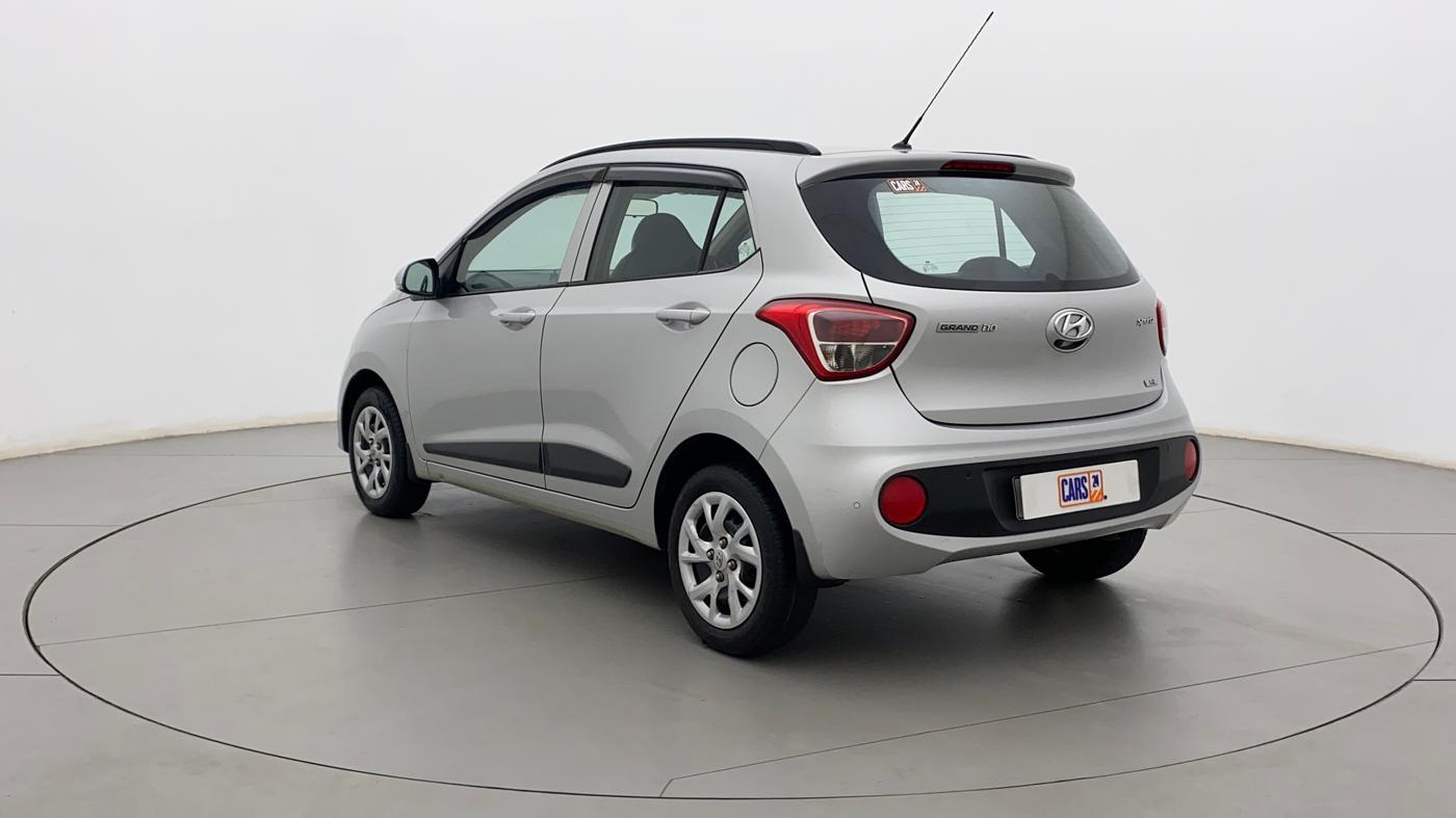 2017 Hyundai Grand i10 SPORTZ (O) 1.2 KAPPA VTVT, Petrol, Manual, 53,261 km, Left Back Diagonal