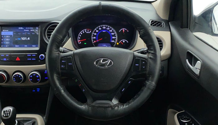 2017 Hyundai Grand i10 SPORTZ (O) 1.2 KAPPA VTVT, Petrol, Manual, 53,261 km, Steering Wheel Close Up