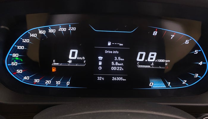 2021 Hyundai NEW I20 ASTA (O) 1.2 MT, Petrol, Manual, 26,302 km, Odometer Image