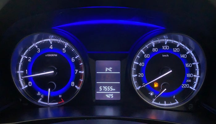 2017 Maruti Baleno DELTA PETROL 1.2, Petrol, Manual, 57,626 km, Odometer Image