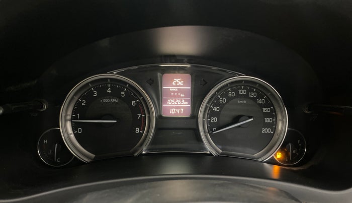 2015 Maruti Ciaz ZXI, Petrol, Manual, 1,05,263 km, Odometer Image