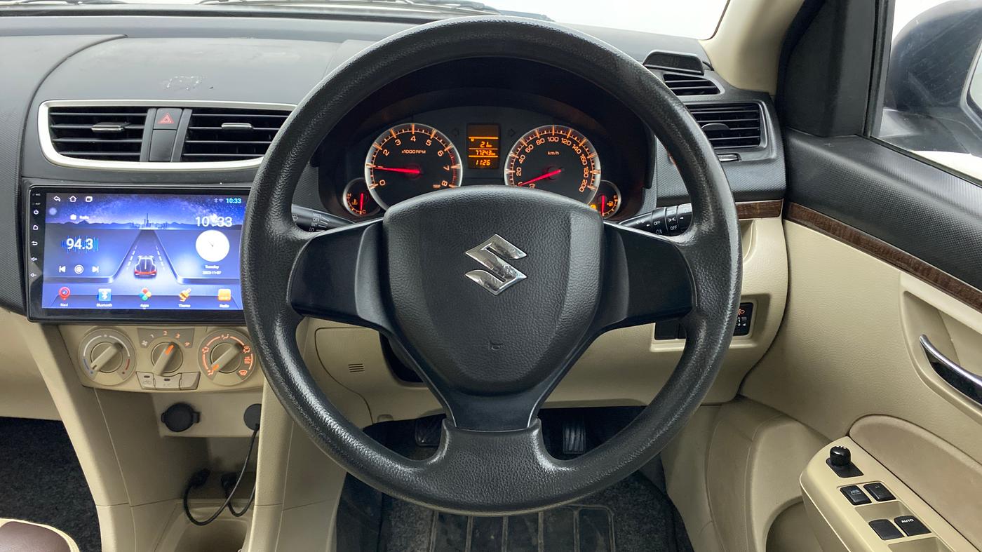 2014 Maruti Swift Dzire VXI, Petrol, Manual, 77,243 km, Steering Wheel Close Up