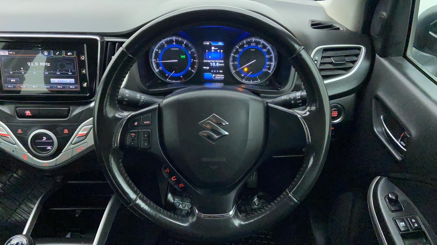 2016 Maruti Baleno ALPHA PETROL 1.2, Petrol, Manual, 62,506 km, Steering Wheel Close Up