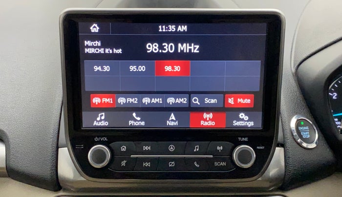 2019 Ford Ecosport TITANIUM 1.5L PETROL, Petrol, Manual, 54,611 km, Infotainment System