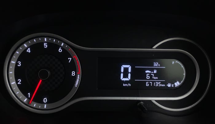 2020 Hyundai AURA SX 1.2 (O), Petrol, Manual, 67,129 km, Odometer Image