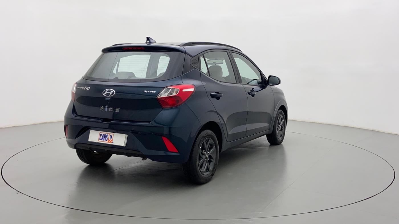2020 Hyundai GRAND I10 NIOS SPORTZ PETROL, Petrol, Manual, 3,368 km, Right Back Diagonal