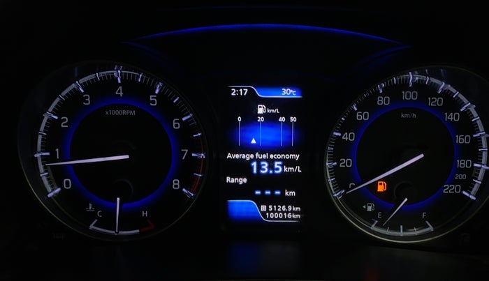 2017 Maruti Baleno ALPHA PETROL 1.2, Petrol, Manual, 1,00,007 km, Odometer Image