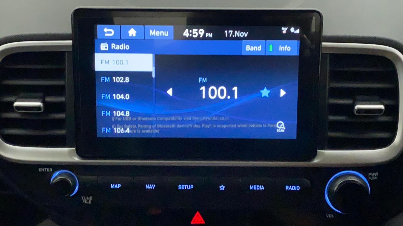 2019 Hyundai VENUE SX PLUS 1.0 TURBO DCT, Petrol, Automatic, 46,670 km, Infotainment System
