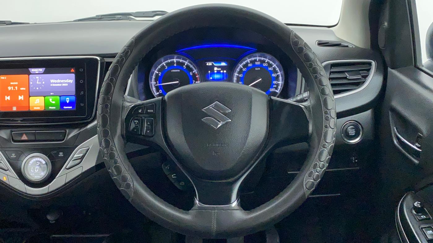 2019 Maruti Baleno ZETA PETROL 1.2, Petrol, Manual, 18,589 km, Steering Wheel Close Up