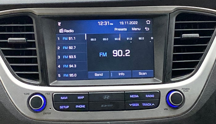 2019 Hyundai Verna 1.6 SX (O) CRDI MT, Diesel, Manual, 74,923 km, Infotainment System