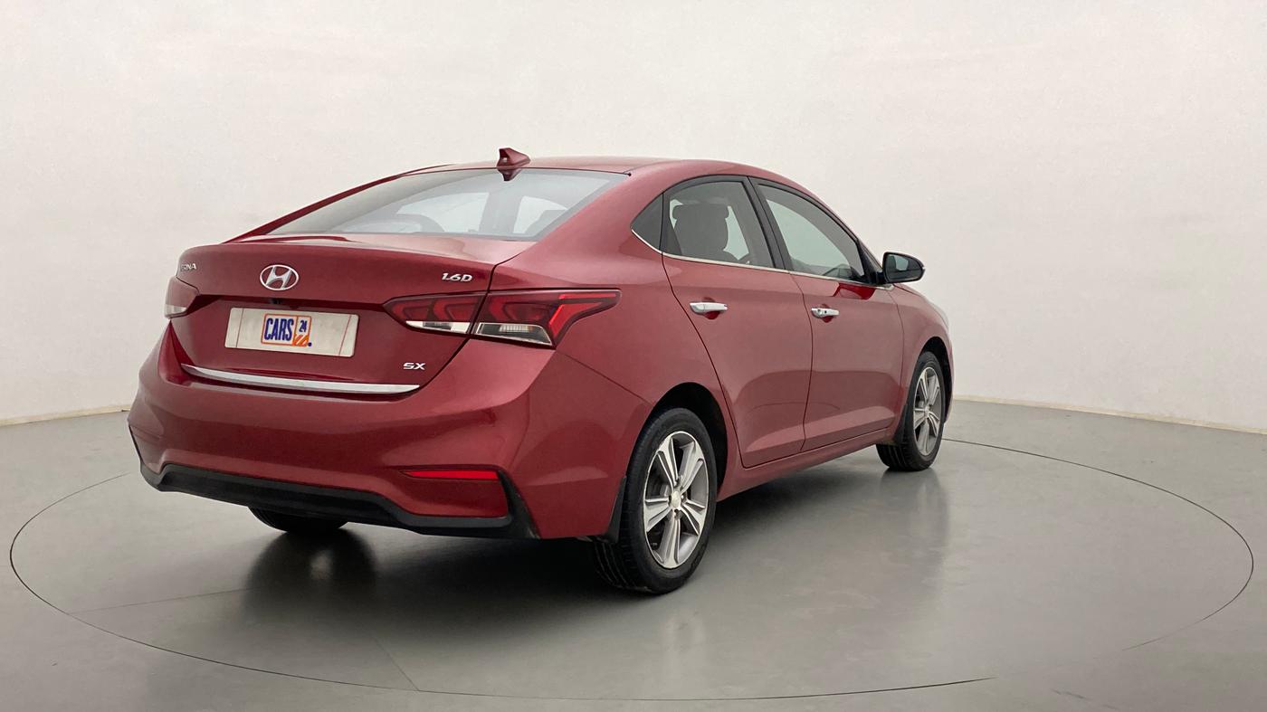 2019 Hyundai Verna 1.6 SX (O) CRDI MT, Diesel, Manual, 74,923 km, Right Back Diagonal