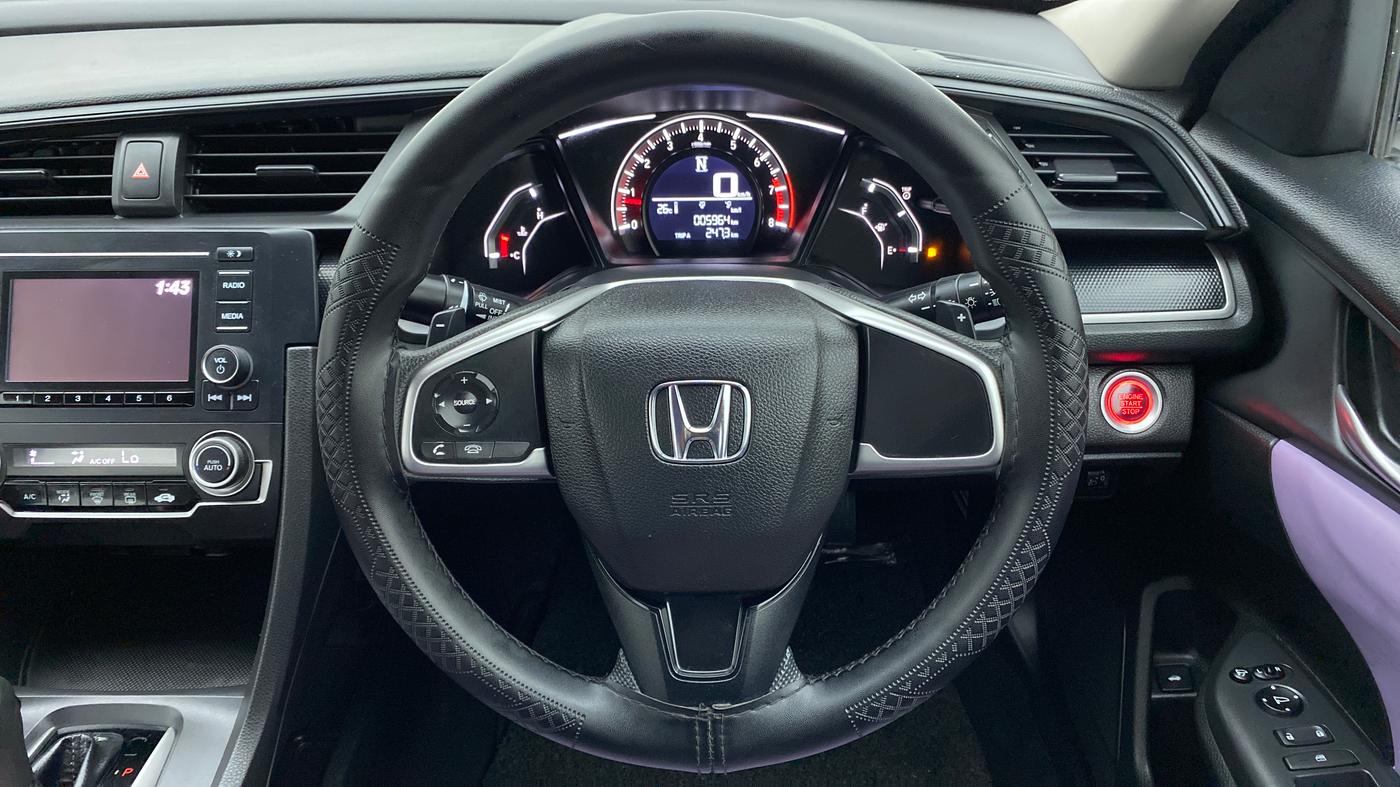 2019 Honda Civic 1.8V AT, Petrol, Automatic, 6,154 km, Steering Wheel Close Up