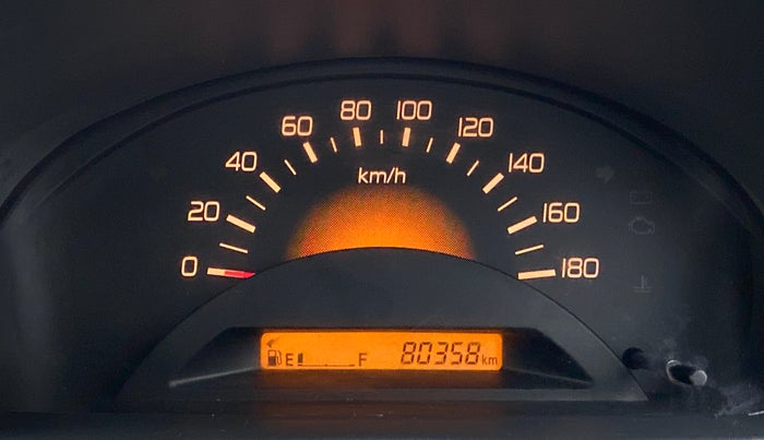 2011 Maruti Wagon R 1.0 LXI, Petrol, Manual, 80,404 km, Odometer Image