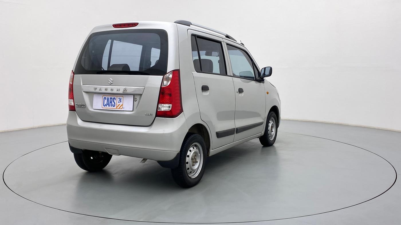 2011 Maruti Wagon R 1.0 LXI, Petrol, Manual, 80,404 km, Right Back Diagonal