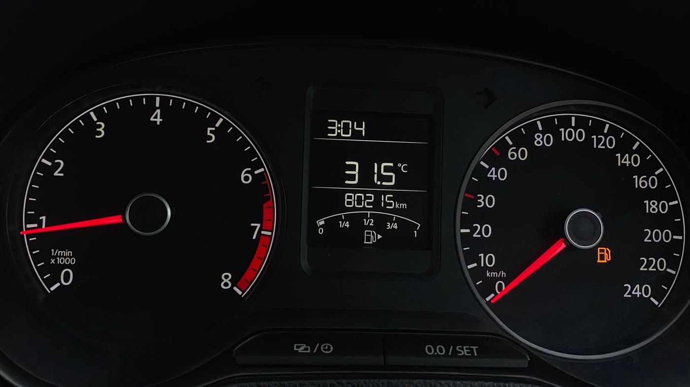 2017 Volkswagen Ameo TRENDLINE 1.2L, Petrol, Manual, 80,268 km, Odometer Image