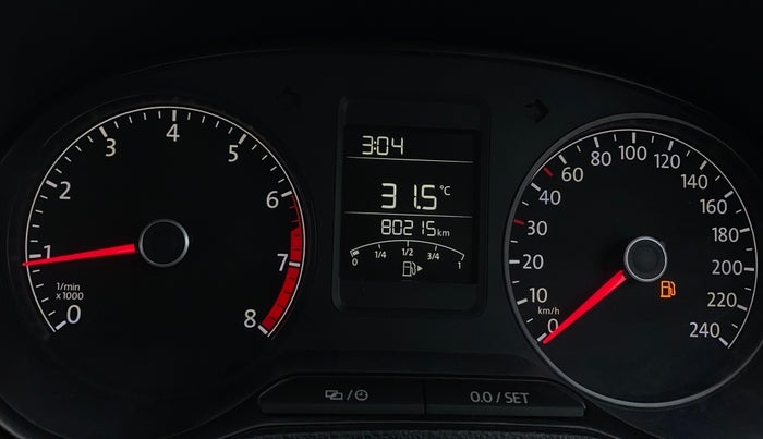 2017 Volkswagen Ameo TRENDLINE 1.2L, Petrol, Manual, 80,212 km, Odometer Image