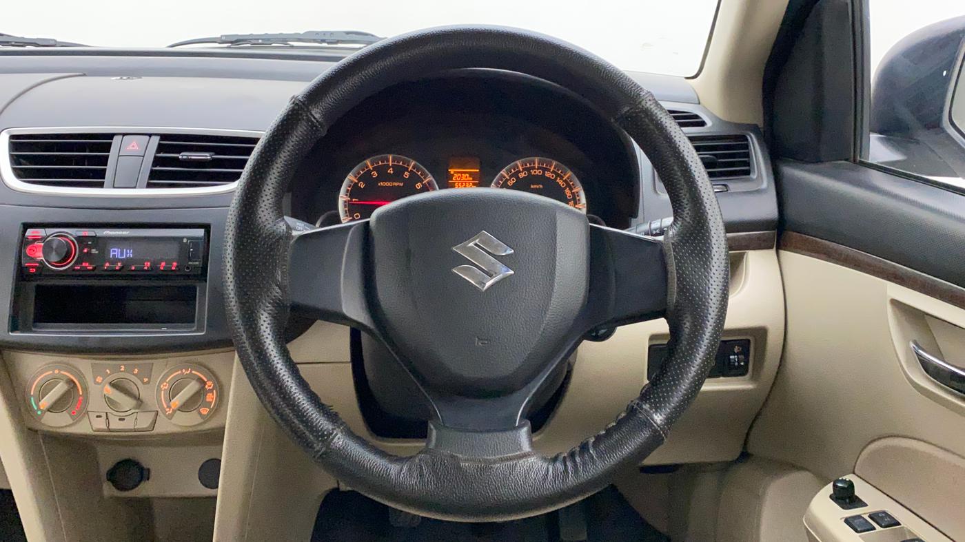 2014 Maruti Swift Dzire VXI, Petrol, Manual, 55,232 km, Steering Wheel Close Up