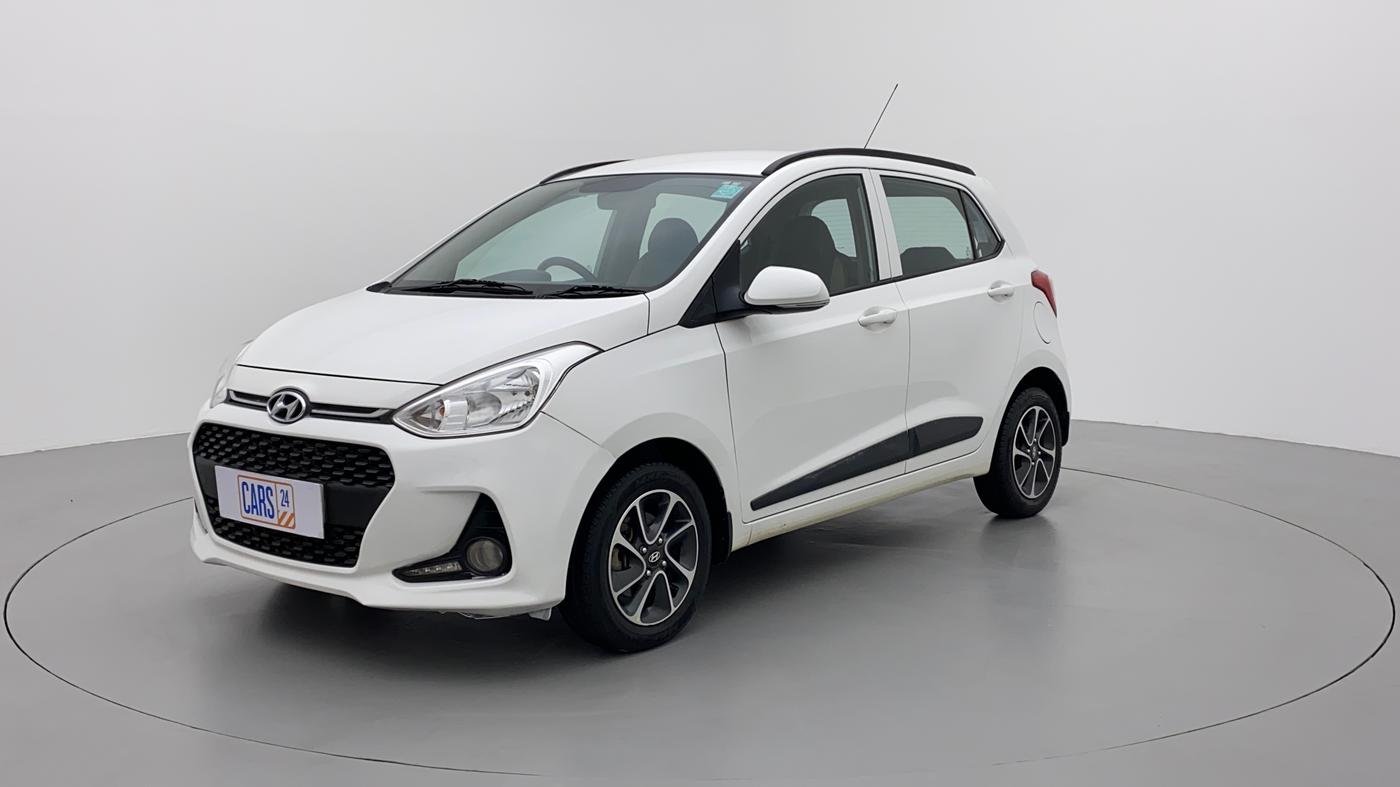 2017 Hyundai Grand i10 SPORTZ (O) AT 1.2 KAPPA VTVT, Petrol, Automatic, 62,106 km, Left Front Diagonal