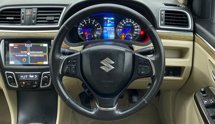 2018 Maruti Ciaz ALPHA 1.5 SHVS PETROL, Petrol, Manual, 27,837 km, Steering Wheel Close Up