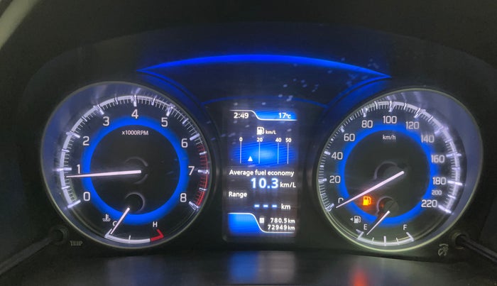 2020 Toyota Glanza G, Petrol, Manual, 72,926 km, Odometer Image