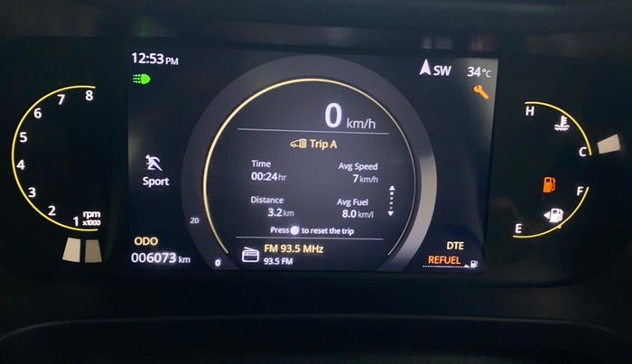 2024 Tata ALTROZ Racer R3, Petrol, Manual, 6,070 km, Odometer Image