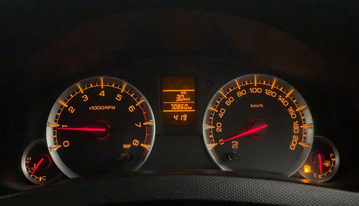 2014 Maruti Swift VXI, Petrol, Manual, 70,860 km, Odometer Image