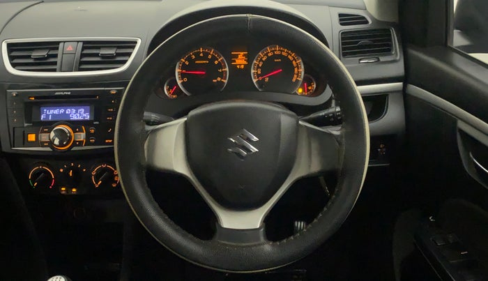 2014 Maruti Swift VXI, Petrol, Manual, 70,860 km, Steering Wheel Close Up