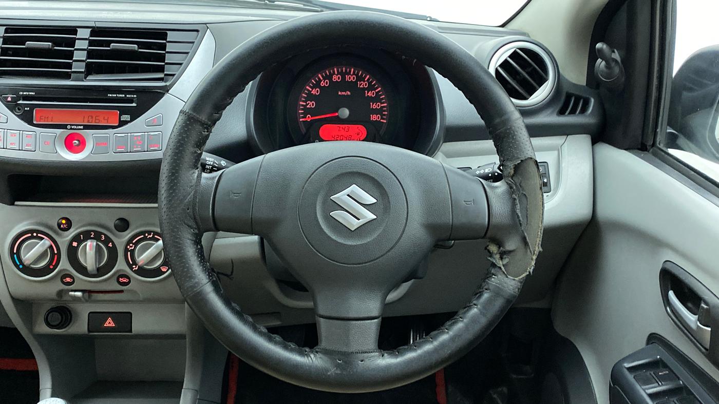 2010 Maruti A Star VXI, Petrol, Manual, 42,085 km, Steering Wheel Close Up
