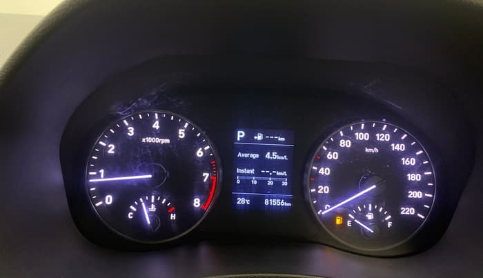 2018 Hyundai Verna 1.6 VTVT SX (O) AT, Petrol, Automatic, 81,555 km, Odometer Image