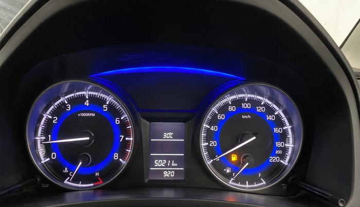 2018 Maruti Baleno DELTA PETROL 1.2, Petrol, Manual, 50,210 km, Odometer Image