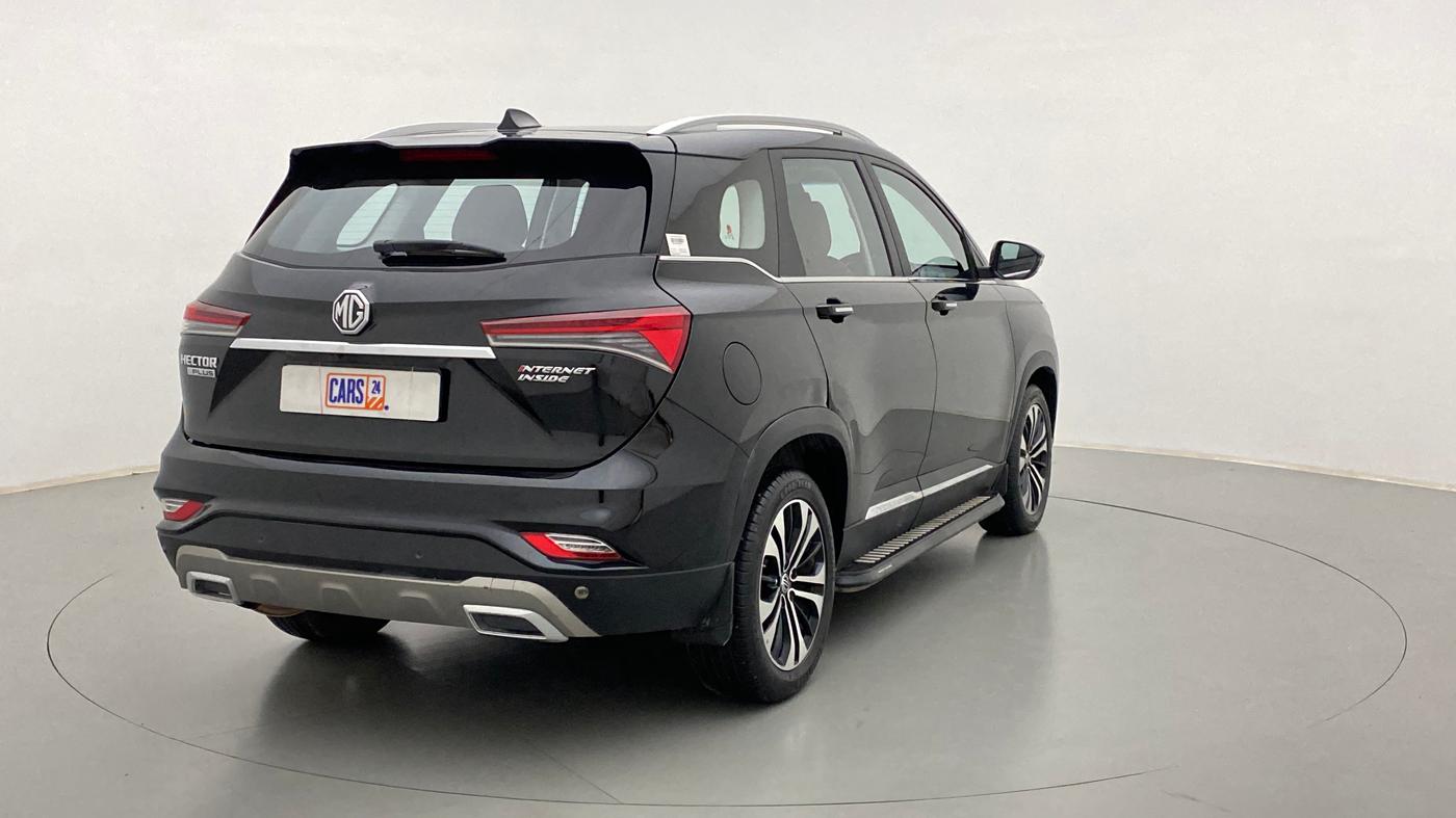 2021 MG HECTOR PLUS SHARP CVT, Petrol, Automatic, 13,555 km, Right Back Diagonal