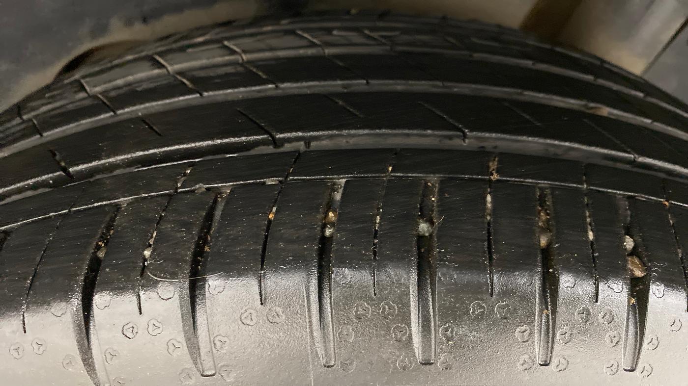 2021 MG HECTOR PLUS SHARP CVT, Petrol, Automatic, 13,555 km, Left Rear Tyre Tread