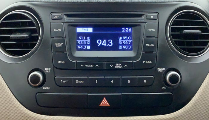 2016 Hyundai Xcent S 1.2, Petrol, Manual, 28,166 km, Infotainment System