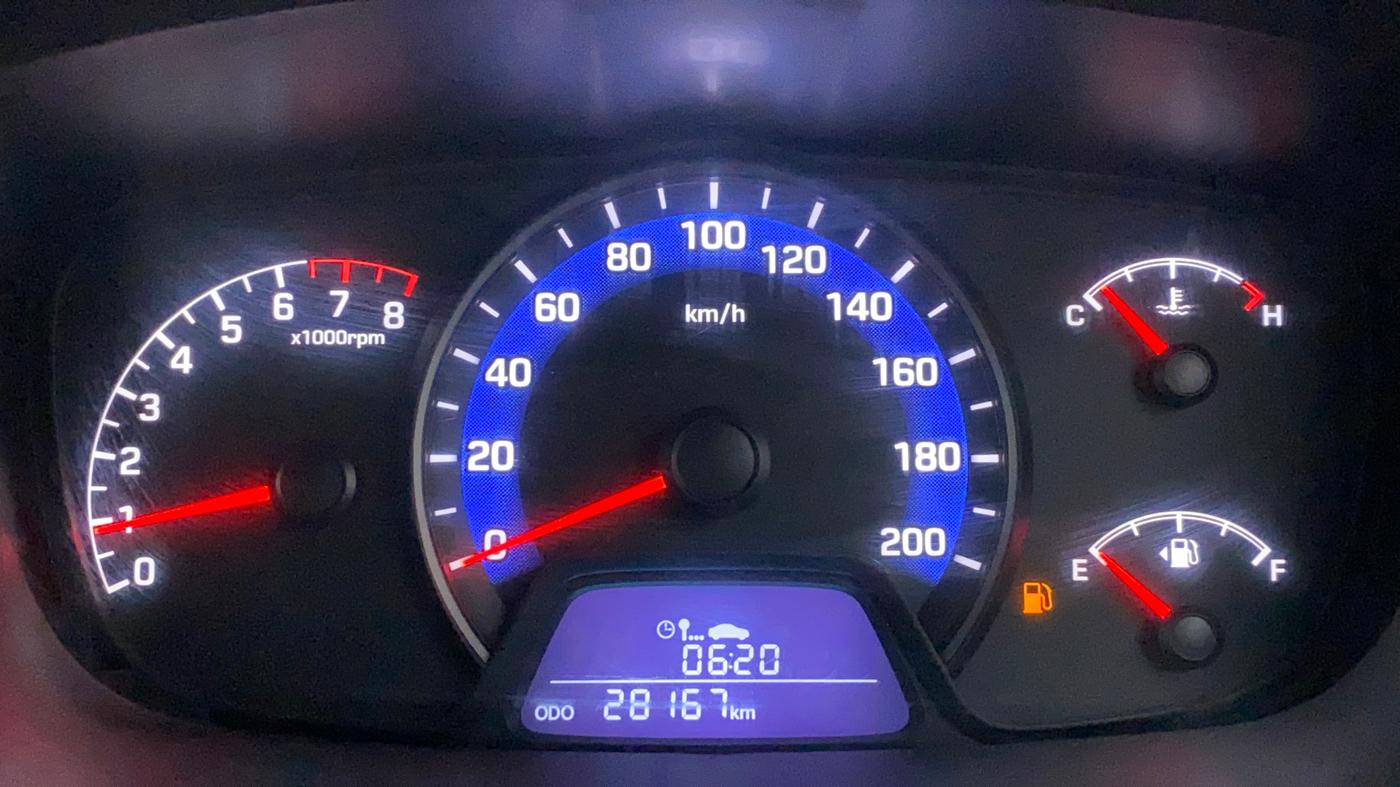 2016 Hyundai Xcent S 1.2, Petrol, Manual, 28,166 km, Odometer Image